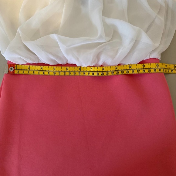 Rue 21 Peach White Color Block Strapless Dress Small Pre-owned - Picture 8 of 12